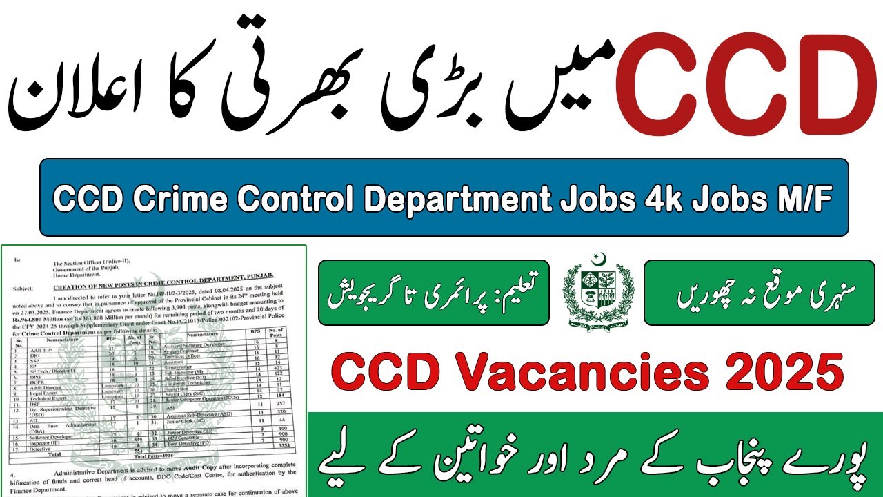 ccd jobs 2025